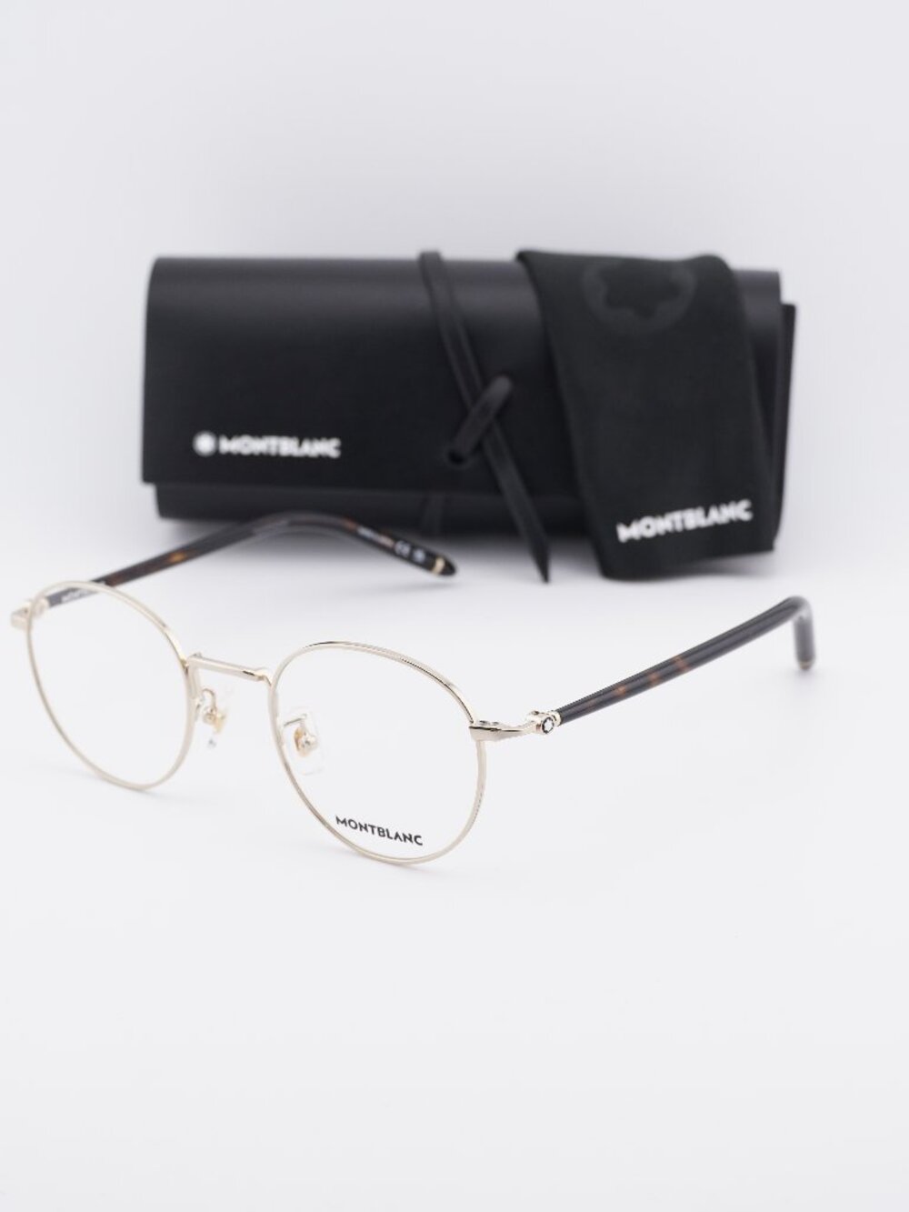 Montblanc MB0273O 004 Round Eyeglasses – Gold 49mm